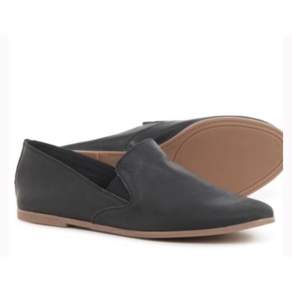Lucky Brand ‘Charsa 2’ Women's 9M Black Leather Loafer Slip On Casual Shoe - Picture 1 of 6